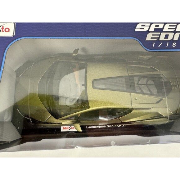 Maisto Lamborghini Sian FKP 37 Diecast Metallic Green Special Edition NIB - Picture 7 of 16